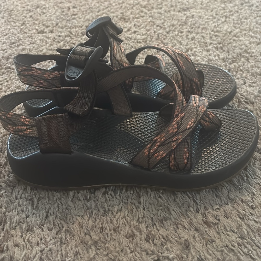 Chaco Z2 Yampa Blossom Women Size 6 Brown Vibram Water Shoes Strappy Sandals - Picture 4 of 7